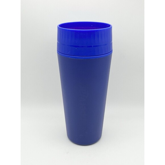 Tupperware 360 Insulated Commuter Mug 16 oz Hot or Cold Beverage Tokyo Blue - Picture 2 of 5